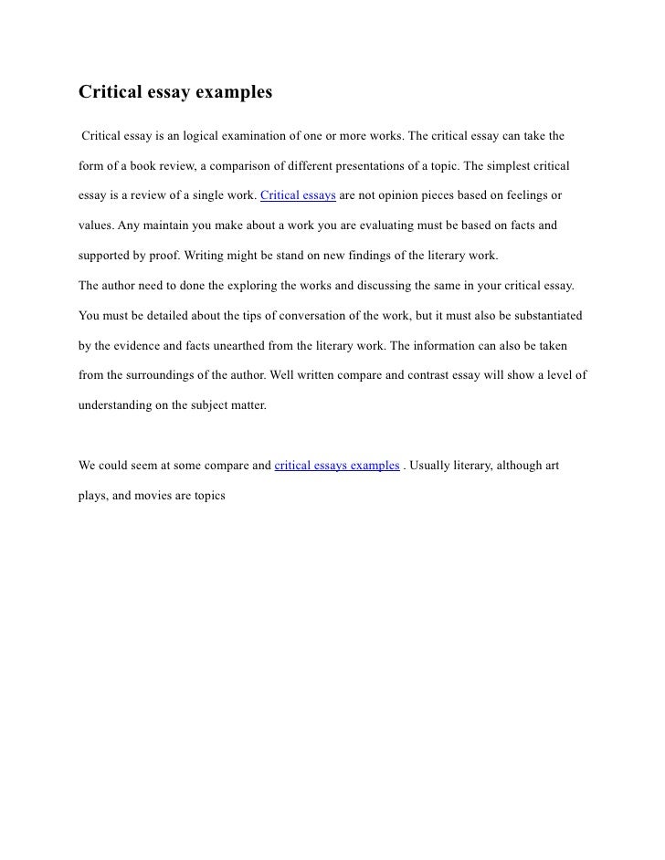 critical analysis essay example paper proof play quotes